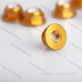 Kacang rivet tahan pusing aluminium OEM